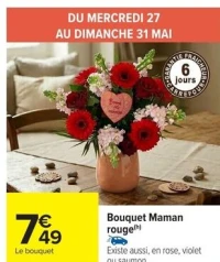 Bouquet Maman rouge