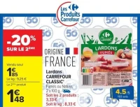 Lardons CARREFOUR CLASSIC'