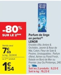 Parfum de linge en perles(d) LENOR