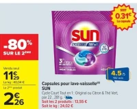 Capsules pour lave-vaisselle(d) SUN