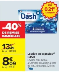Lessive en capsules(d) DASH