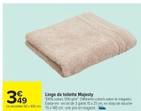 Linge de toilette Majesty