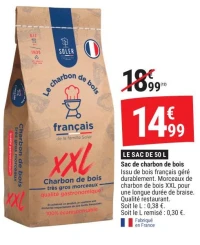 Sac de charbon de bois