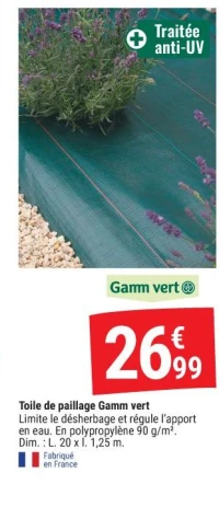 Toile de paillage Gamm vert