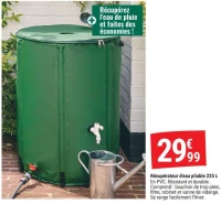 Récupérateur d'eau pliable 225 L
