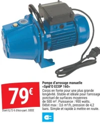 Pompe d'arrosage manuelle <<Spid'o ECOP 160>>