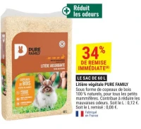Litière végétale PURE FAMILY