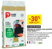 Mélange de céréales avec granulés PURE FAMILY