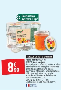Pots à confiture 324 ml
