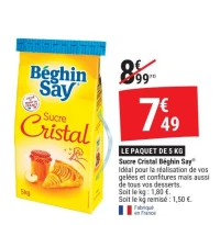 Sucre Cristal Béghin Say®
