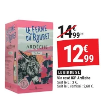 Vin rosé IGP Ardèche