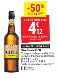 Bière blonde CH'TI