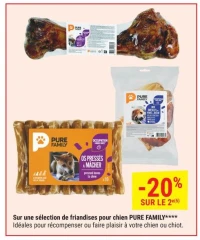 Sélection de friandises pour chien PURE FAMILY