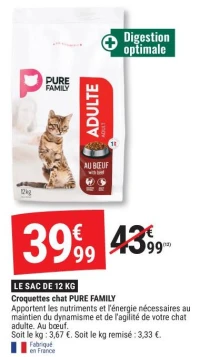 Croquettes chat PURE FAMILY