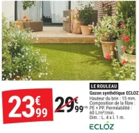 Gazon synthétique ECLOZ