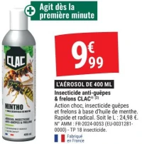 Insecticide anti-guêpes & frelons CLAC®