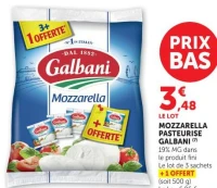 MOZZARELLA PASTEURISE GALBANI