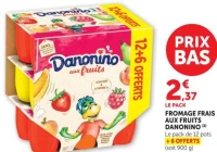 FROMAGE FRAIS AUX FRUITS DANONINO