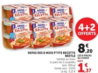 REPAS DES 8 MOIS P'TITE RECETTE NESTLE