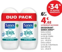 DEODORANT SANEX ZERO