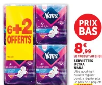 SERVIETTES ULTRA NANA