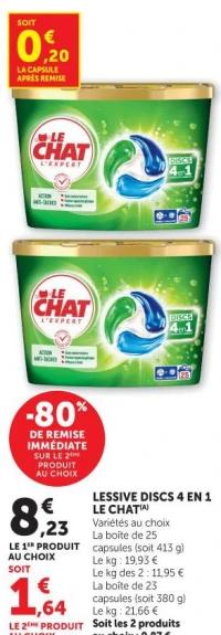 LESSIVE DISCS 4 EN 1 LE CHAT
