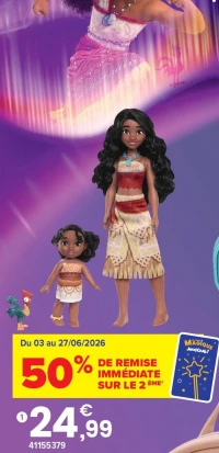 COFFRET POUPÉE VAIANA ET SA SOEUR