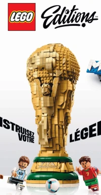 LEGO TROPHÉE OFFICIEL DE LA COUPE DU MONDE DE LA FIFA | 12 ans. 2842 pièces.