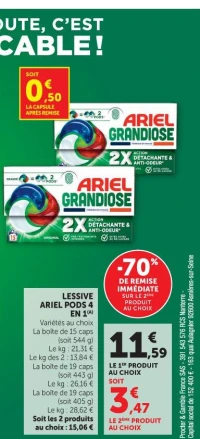 LESSIVE ARIEL PODS 4 EN 1