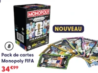 Pack de cartes Monopoly FIFA