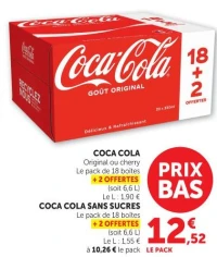 COCA COLA Original ou cherry