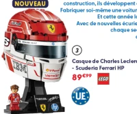 Lego Casque de Charles Leclerc - Scuderia Ferrari HP