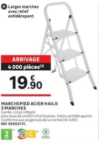 MARCHEPIED ACIER HAILO 3 MARCHES