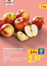 Pommes bicolore sachet