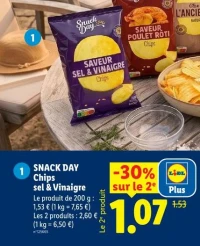 SNACK DAY Chips sel & vinaigre