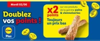 x2 points sur vos produits de la gamme pains & viennoiseries