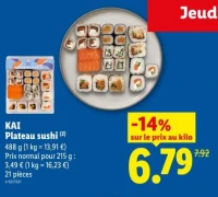 Plateau sushi (2)