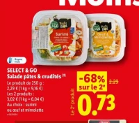 SELECT & GO Salade pâtes & crudités