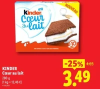 Kinder Coeur au lait
