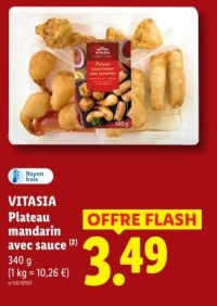 Plateau mandarin avec sauce
