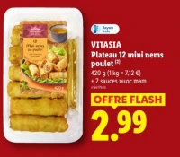 Plateau 12 mini nems poulet