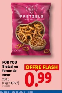 FOR YOU Bretzel en forme de cœur
