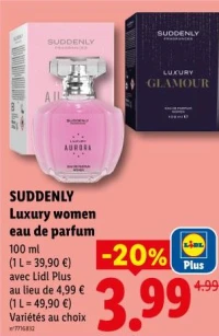 SUDDENLY Luxury women eau de parfum