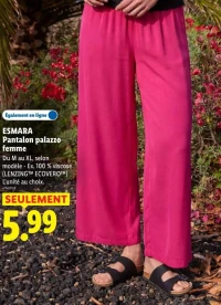 Pantalon palazzo femme ESMARA