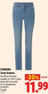 Jean femme ESMARA