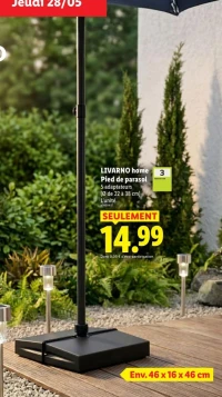 LIVARNO home Pied de parasol