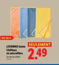 LIVARNO home Chiffons en microfibre