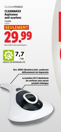 Aspirateur anti-acariens