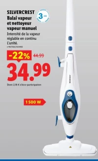 Balai vapeur et nettoyeur vapeur manuel