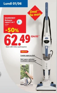 Nettoyeur vapeur 3 en 1